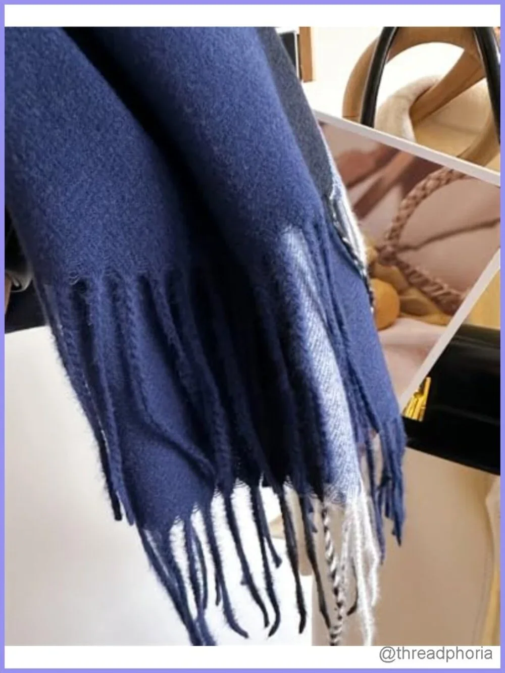 Cashmere Feel Polyester Plaid Pashmina Scarf Shawl Wrap Winter